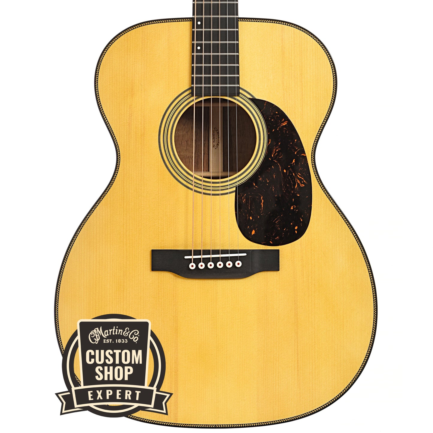 Front of Martin Custom 28-Style 000 Guitar