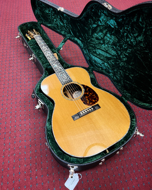 Showroom photo of Bourgeois Style 42 Brazilian Custom OM Acoustic Guitar (2015)