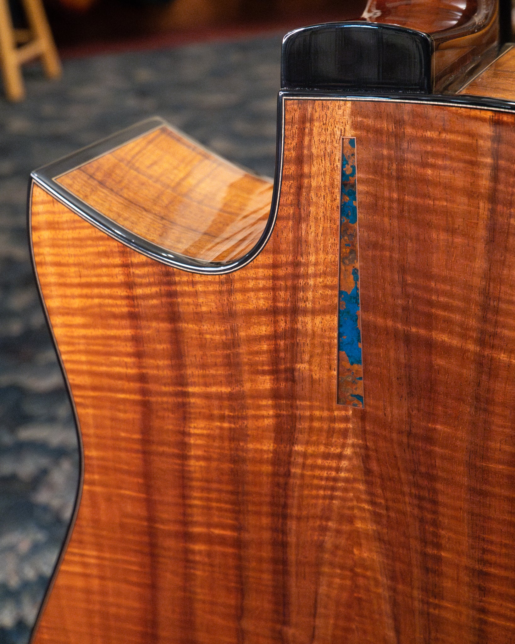 Showroom photo of Tom Sands L-12f "Kealia" Model Acoustic Guitar (2019)