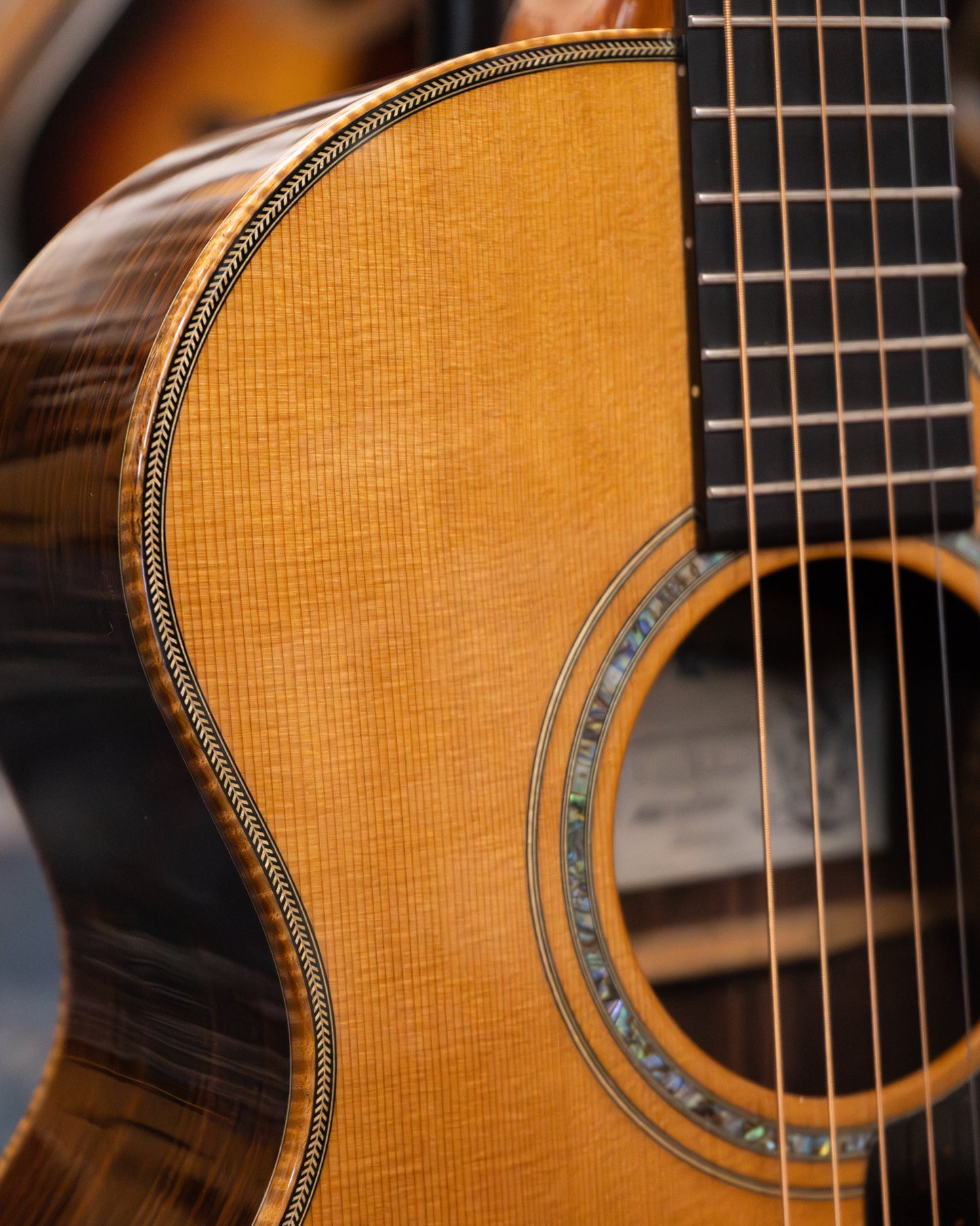 Showroom photo of Kevin Ryan Mission Grand Concert Acoustic Guitar (2002)