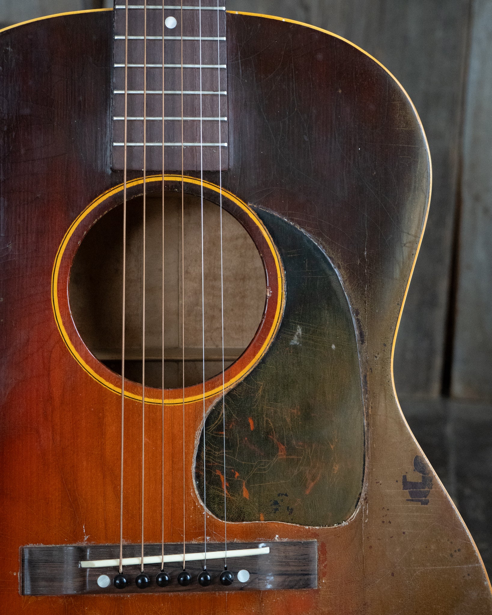 Showroom photo of Gibson LG-2 Banner Maple Acoustic Guitar (c.1945)