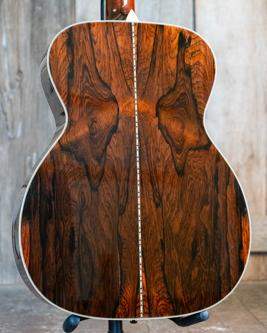 Showroom photo of back of Collings OM-3 Brazilian Acoustic Guitar (1994)