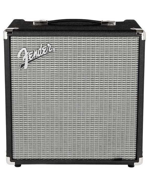Front of Fender Rumble 25 Bass Combo Amplifier