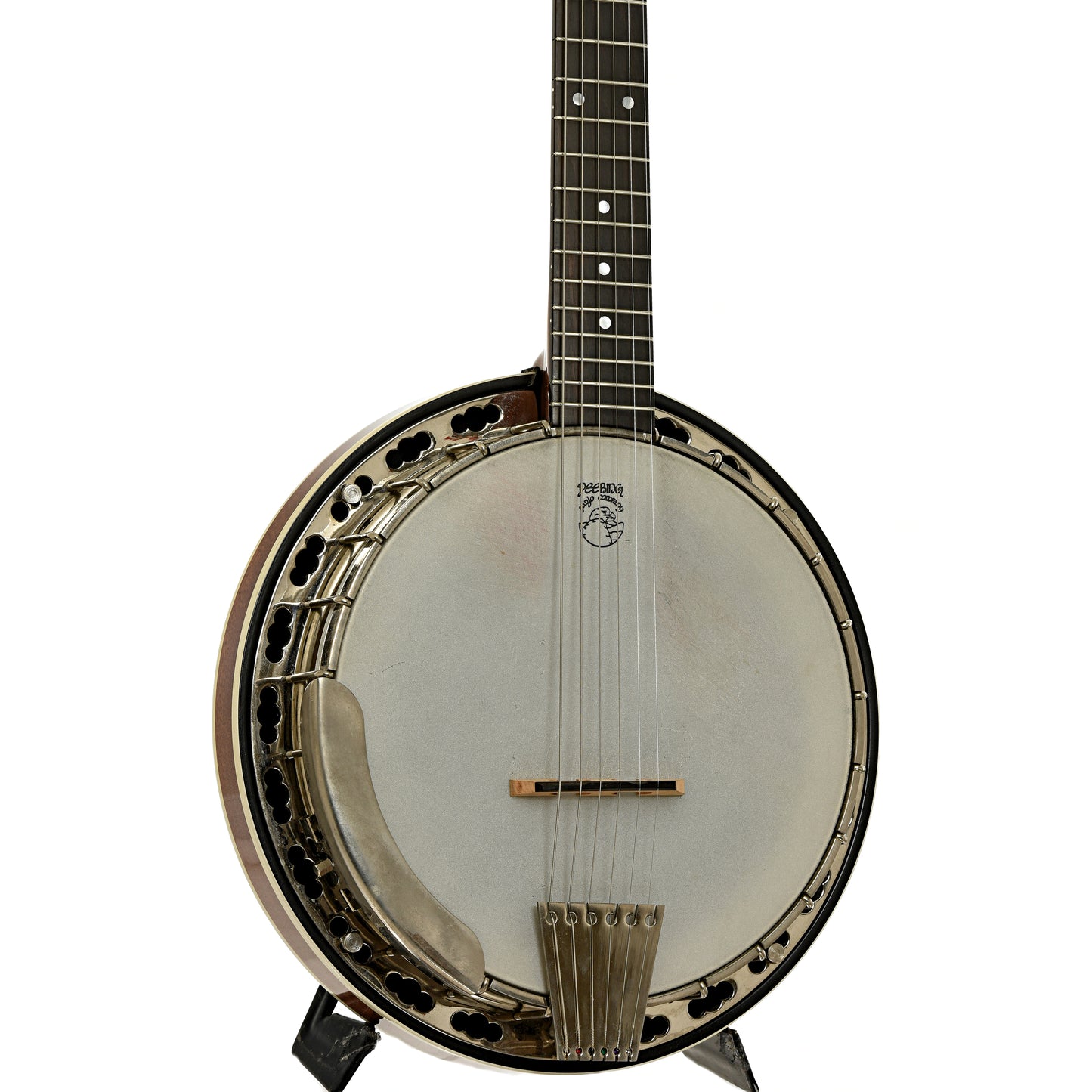 Front and side of Deering Deluxe 6 Banjo Guitar