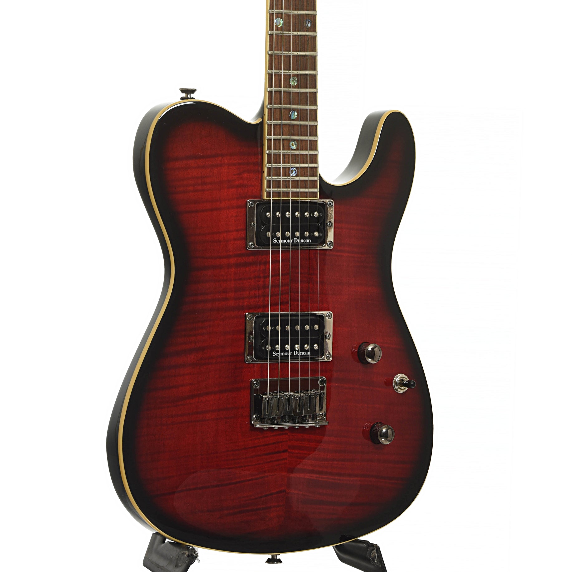 Front and side of Fender Custom Telecaster FMT Electric Guitar