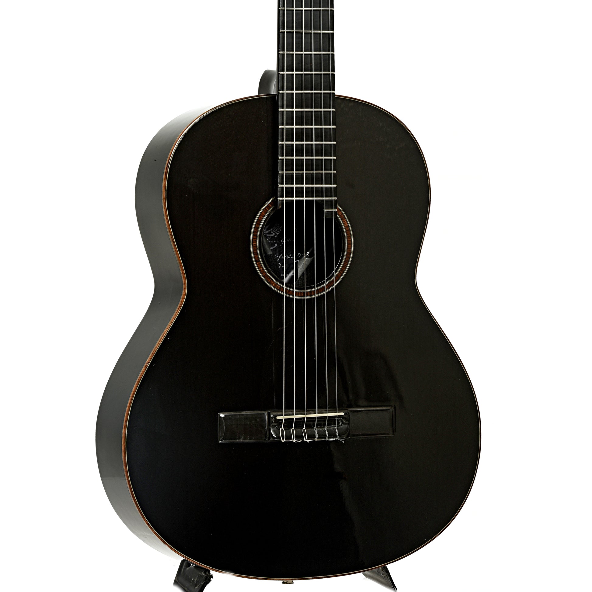 Front and side of Leviora C-2 Carbon Fiber Classical Guitar