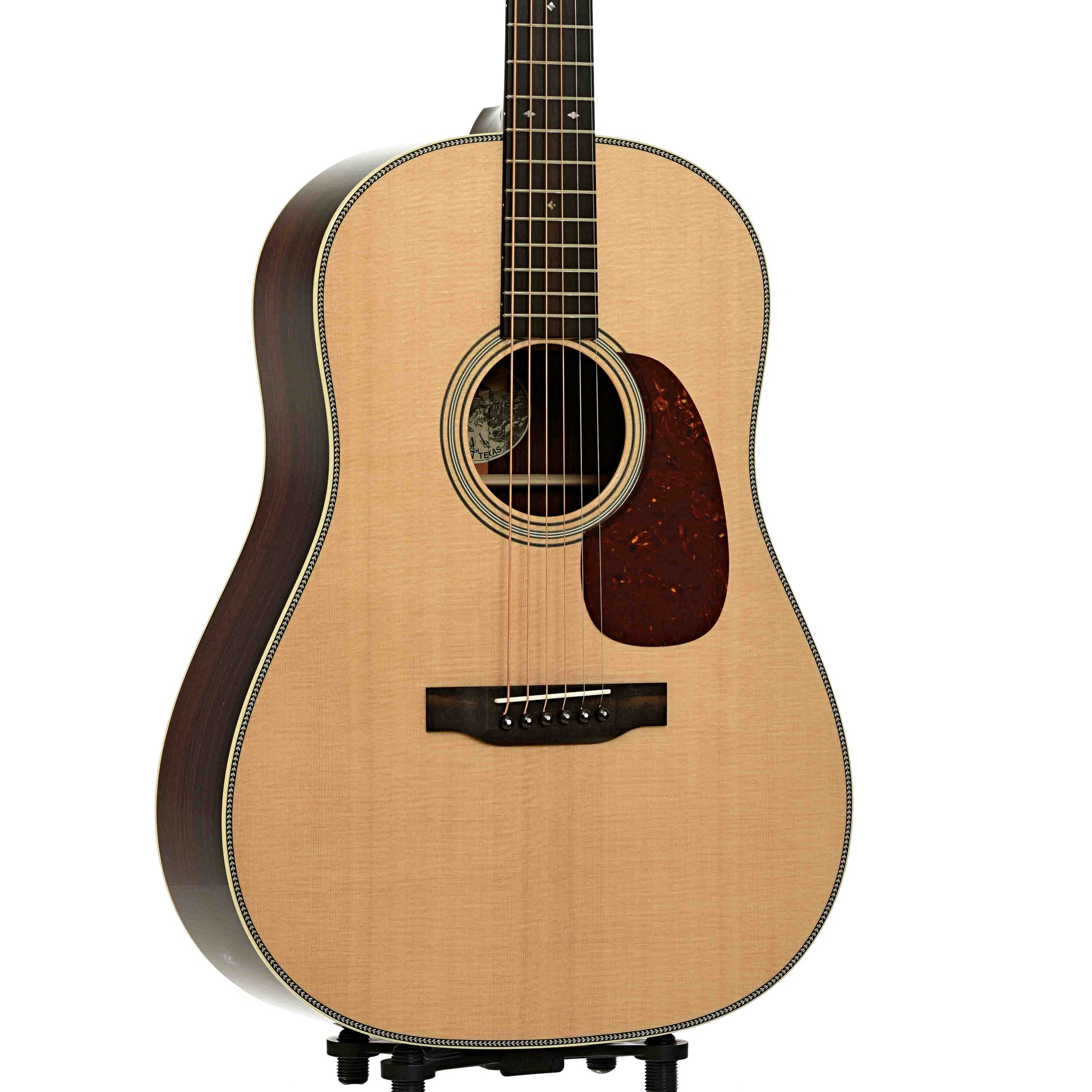 Front & Side of Collings DS2H 12-Fret Acoustic Guitar & Case, Shopworn