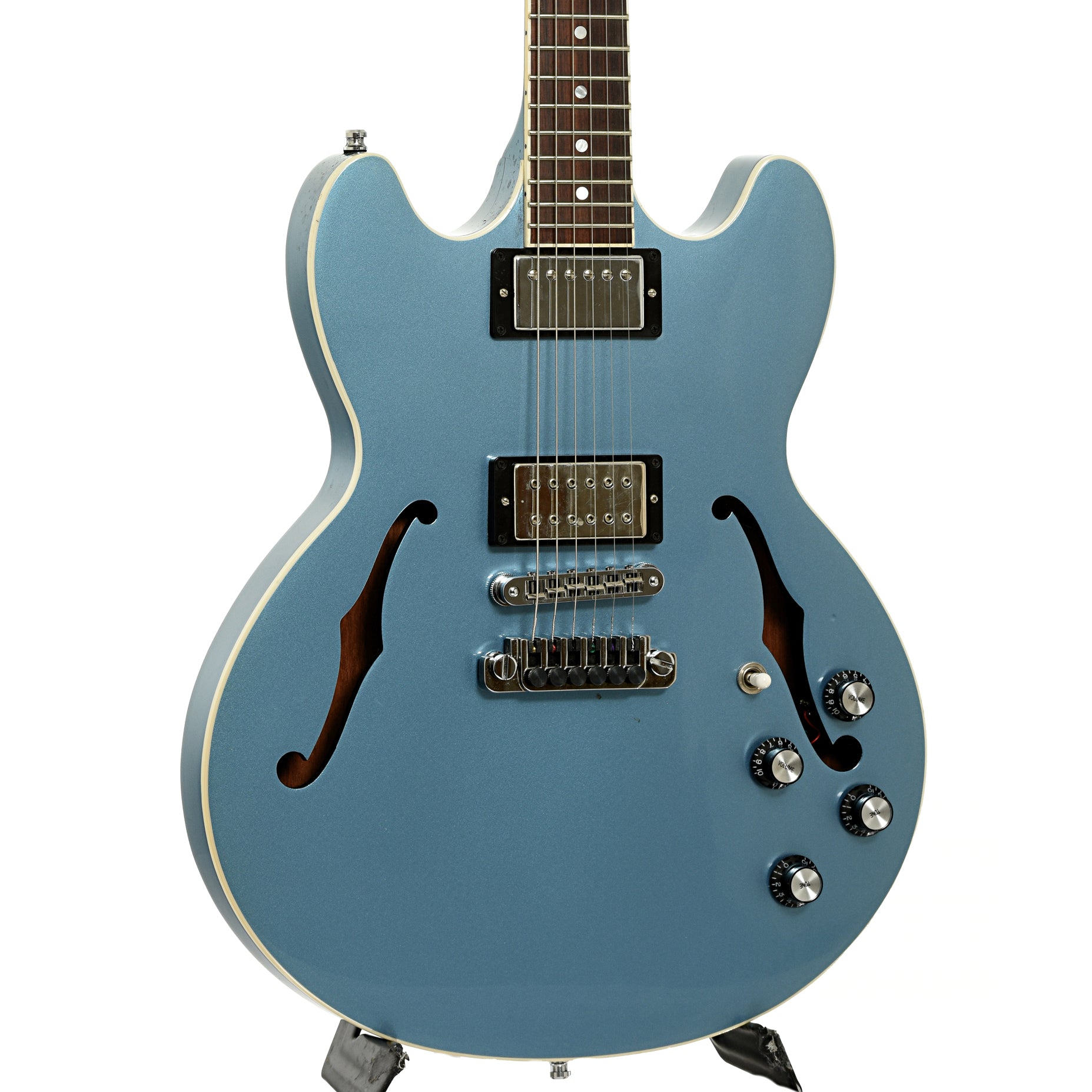 Front and side of Gibson Midtown Standard Hollowbody Electric Guitar 