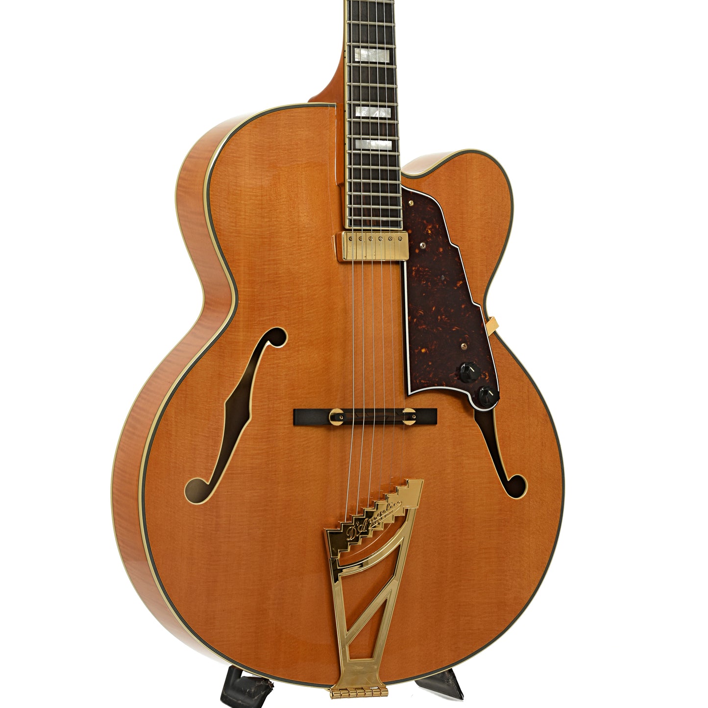 Front and side of D'Angelico EXL-1 Archtop Hollowbody Electric Guitar