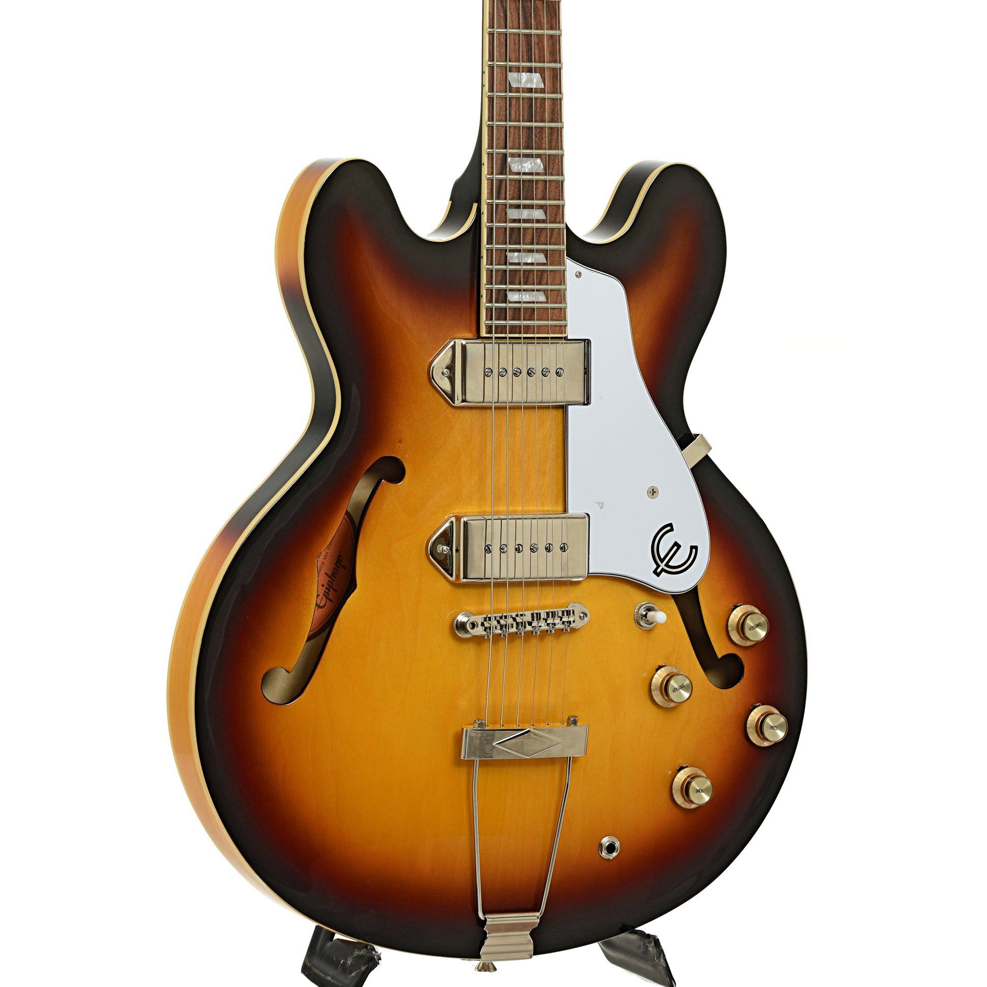 Front and side of Epiphone Casino VS Hollowbody Electric Guitar