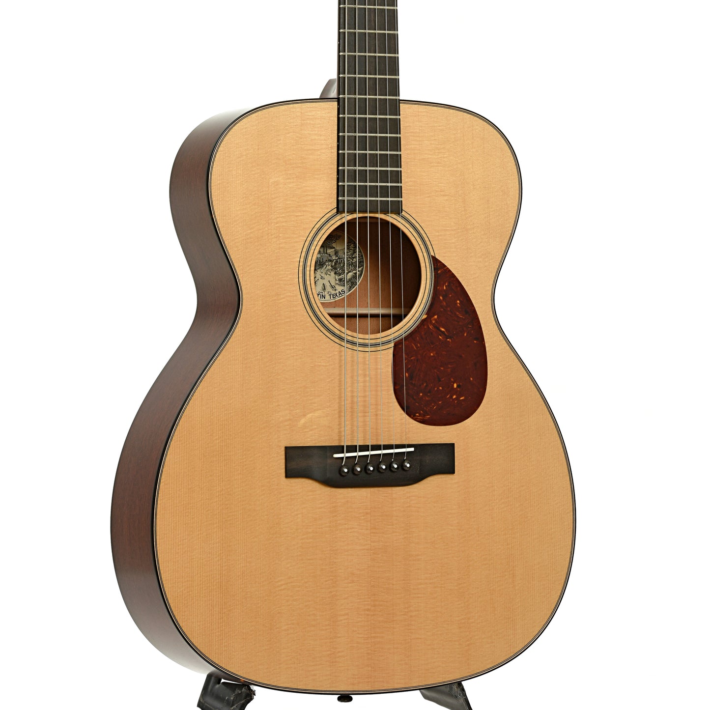 Front and side of Collings OM1 JL Acoustic Guitar