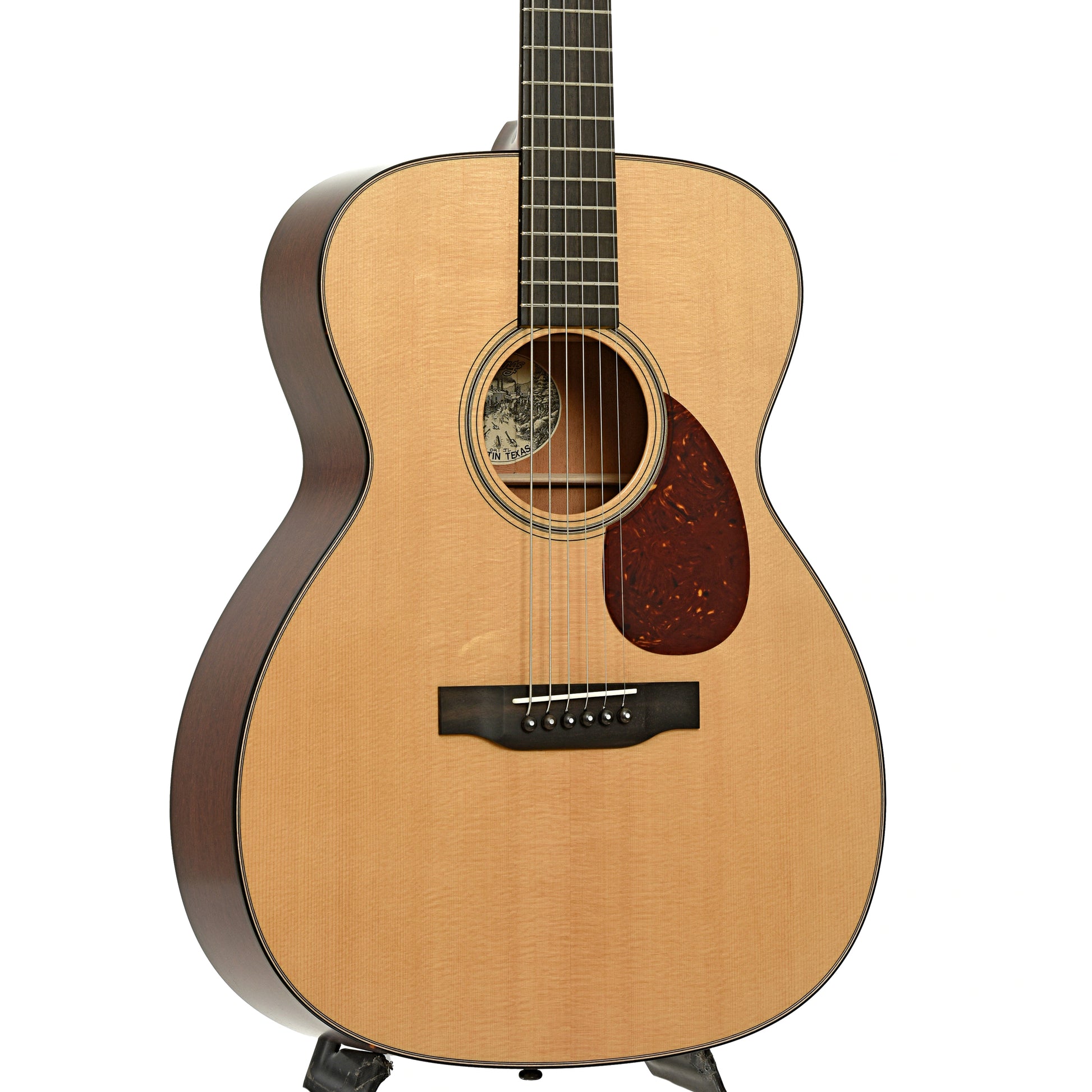 Front and side of Collings OM1 JL Acoustic Guitar