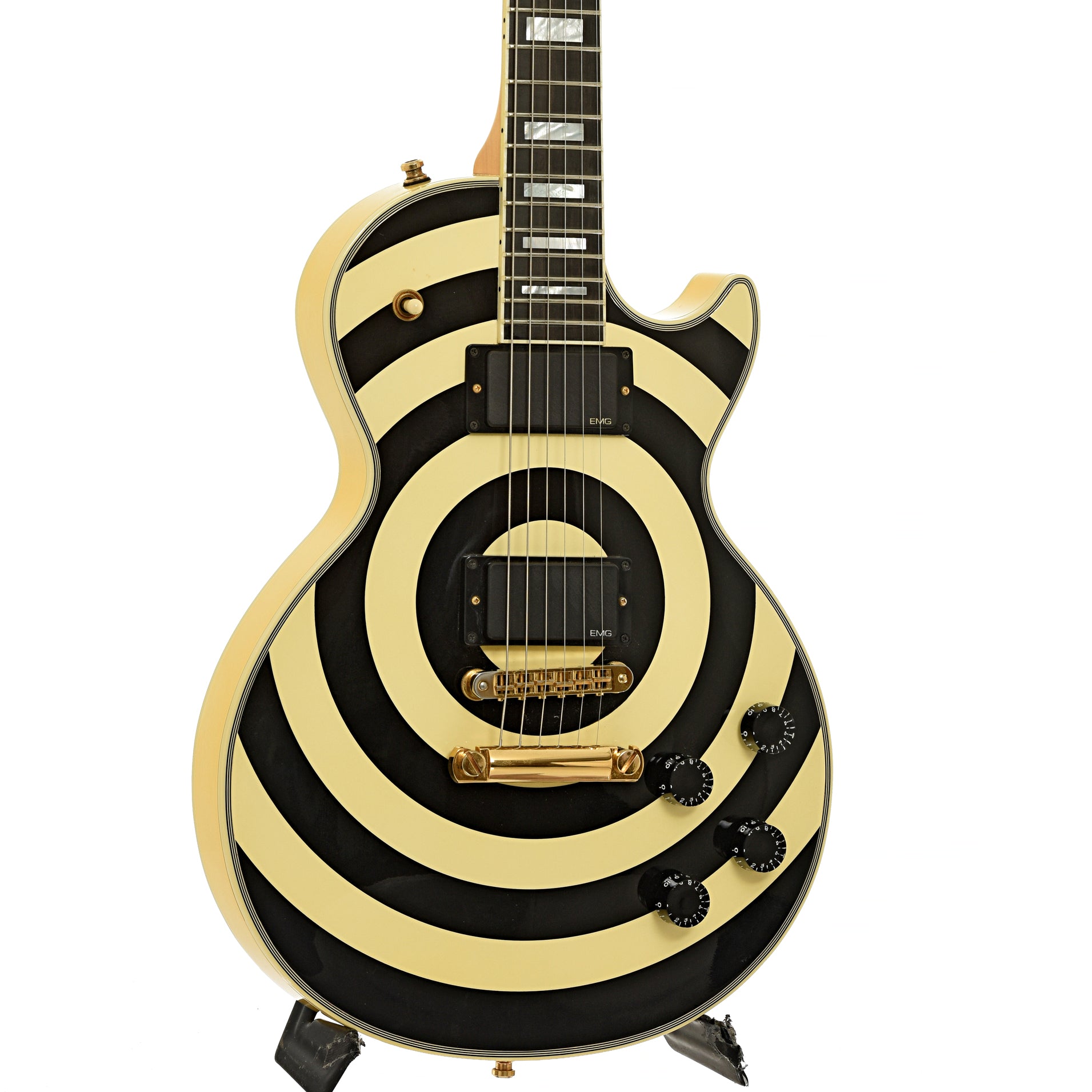 【バリ】超美品 ギブソン レスポールZakk Wylde Bullseye Platinum Gibson Custom Limited Run Zakk Wylde Bullseye Aged Les