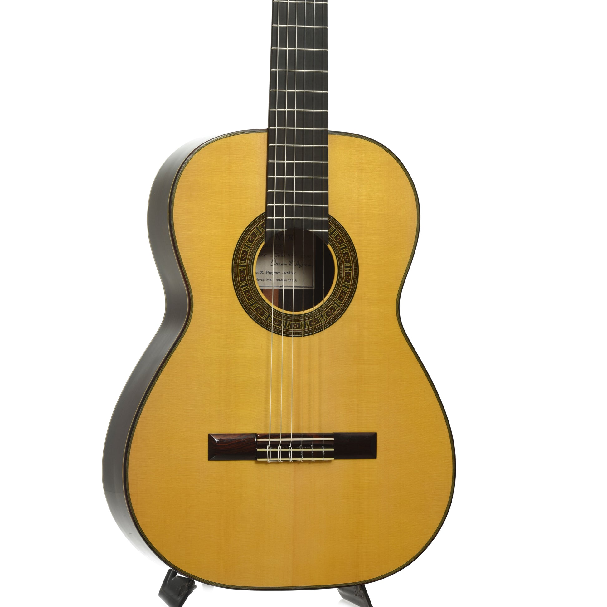 Front and side of Hippner Hauser Model Classical Guitar