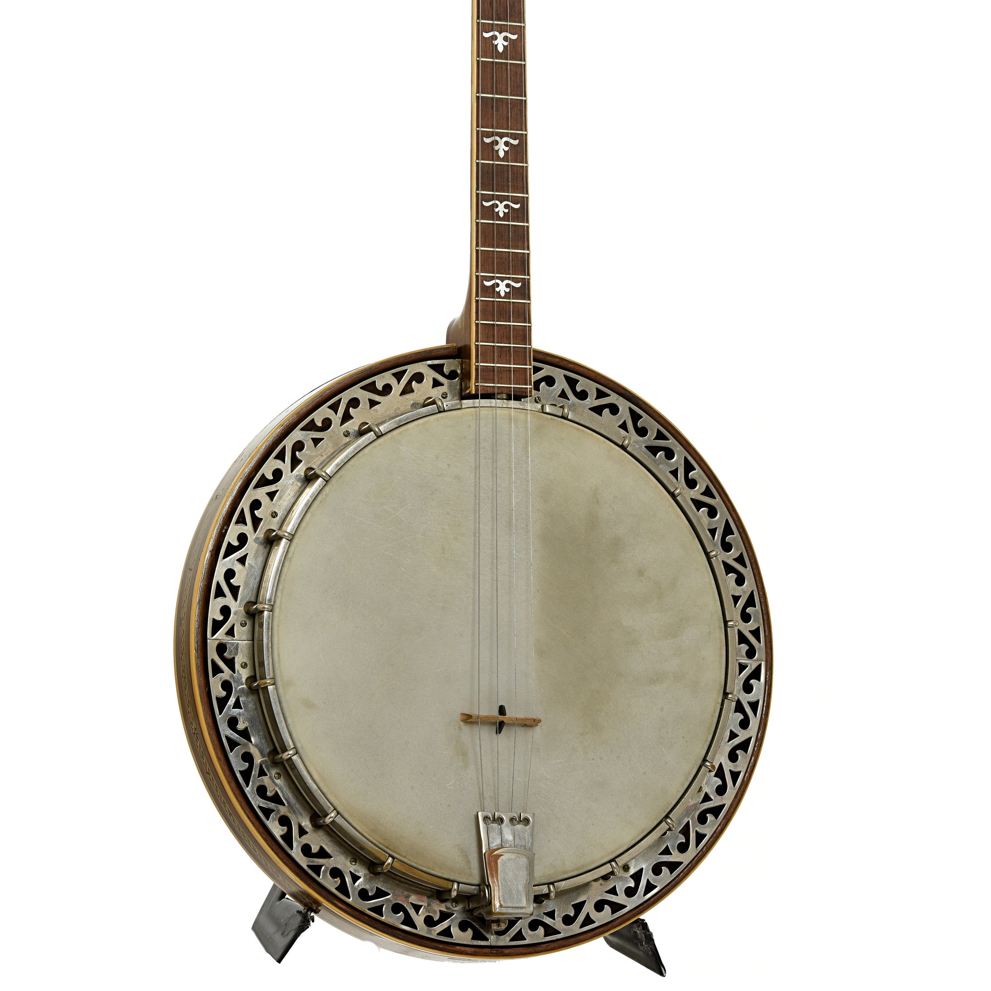 Front and side of Weymann Style 85 Tenor Banjo