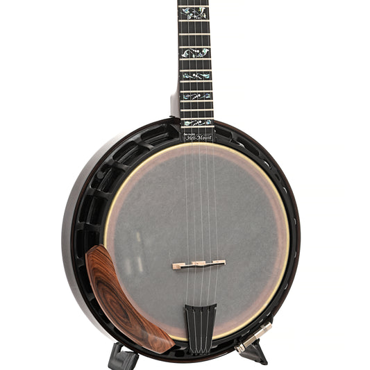 Front and side of Nechville TH Phantom Custom Resonator Banjo 
