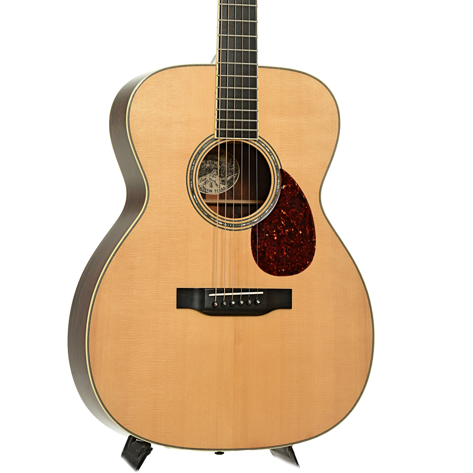 Front and side of Collings OM-3 Brazilian Acoustic Guitar
