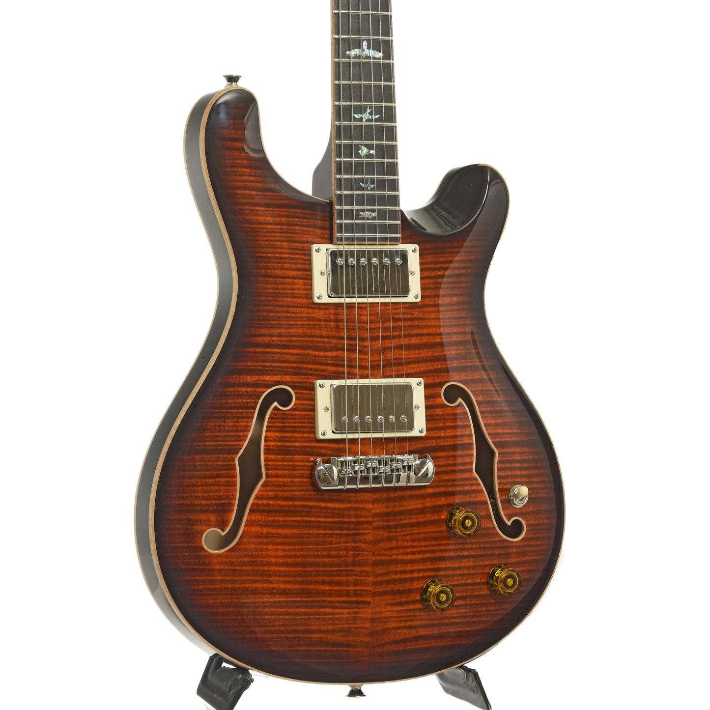 Front and side of PRS SE Hollowbody II Piezo Electric Guitar 