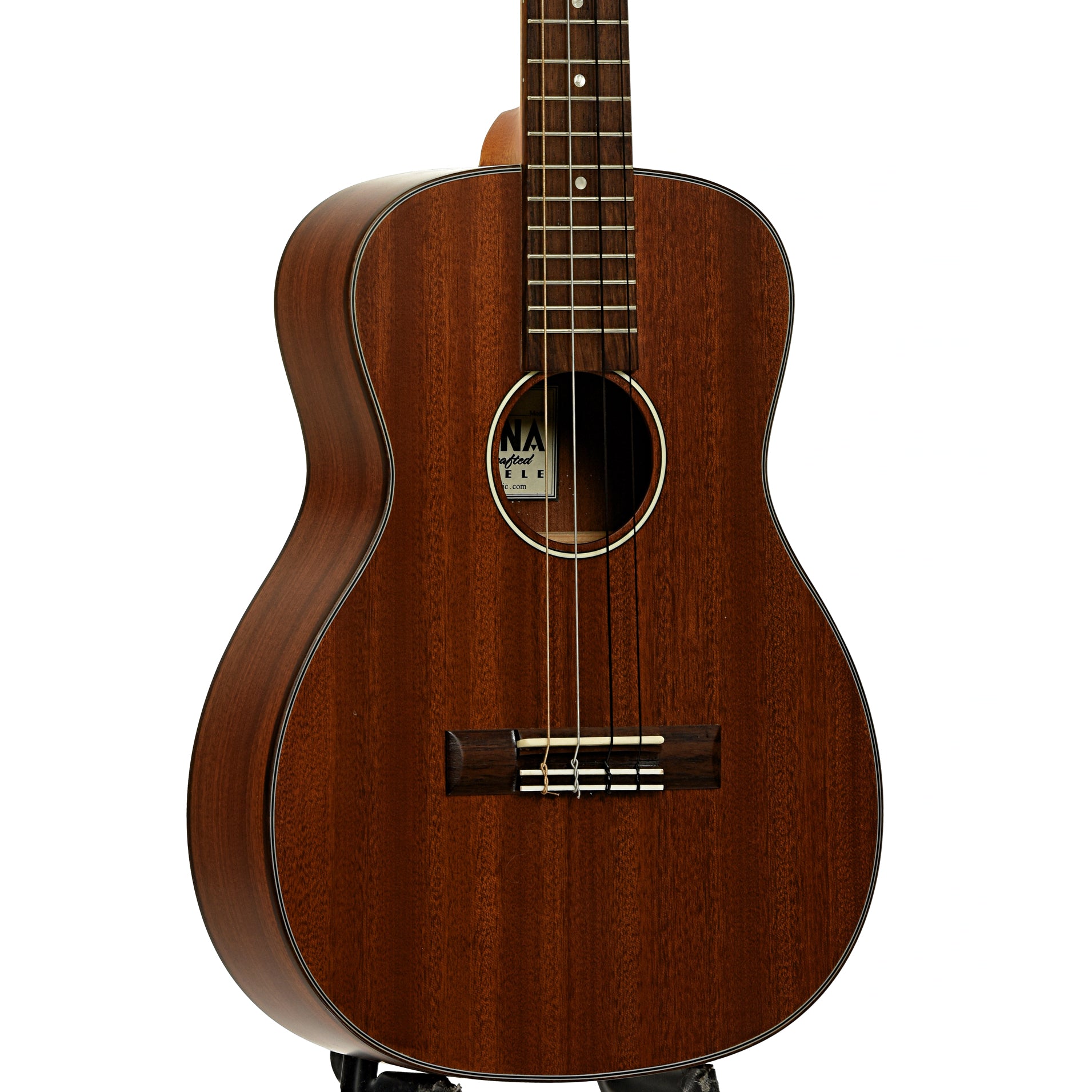 Front and side of Ohana BK-35G Baritone Ukulele