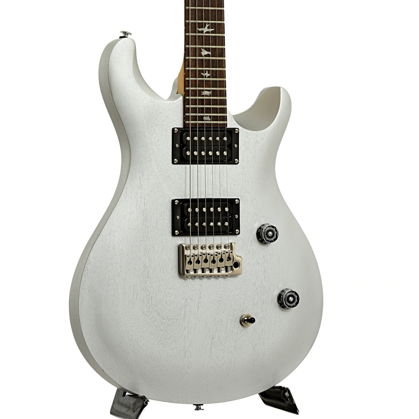 Frotn and side of PRS SE CE24 Satin Electric Guitar