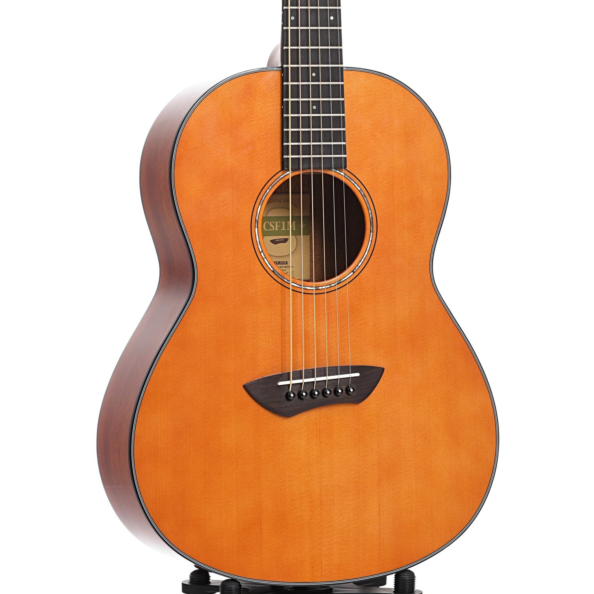 Front and side of Yamaha CSF1M Parlor Acoustic Guitar (c.2022)