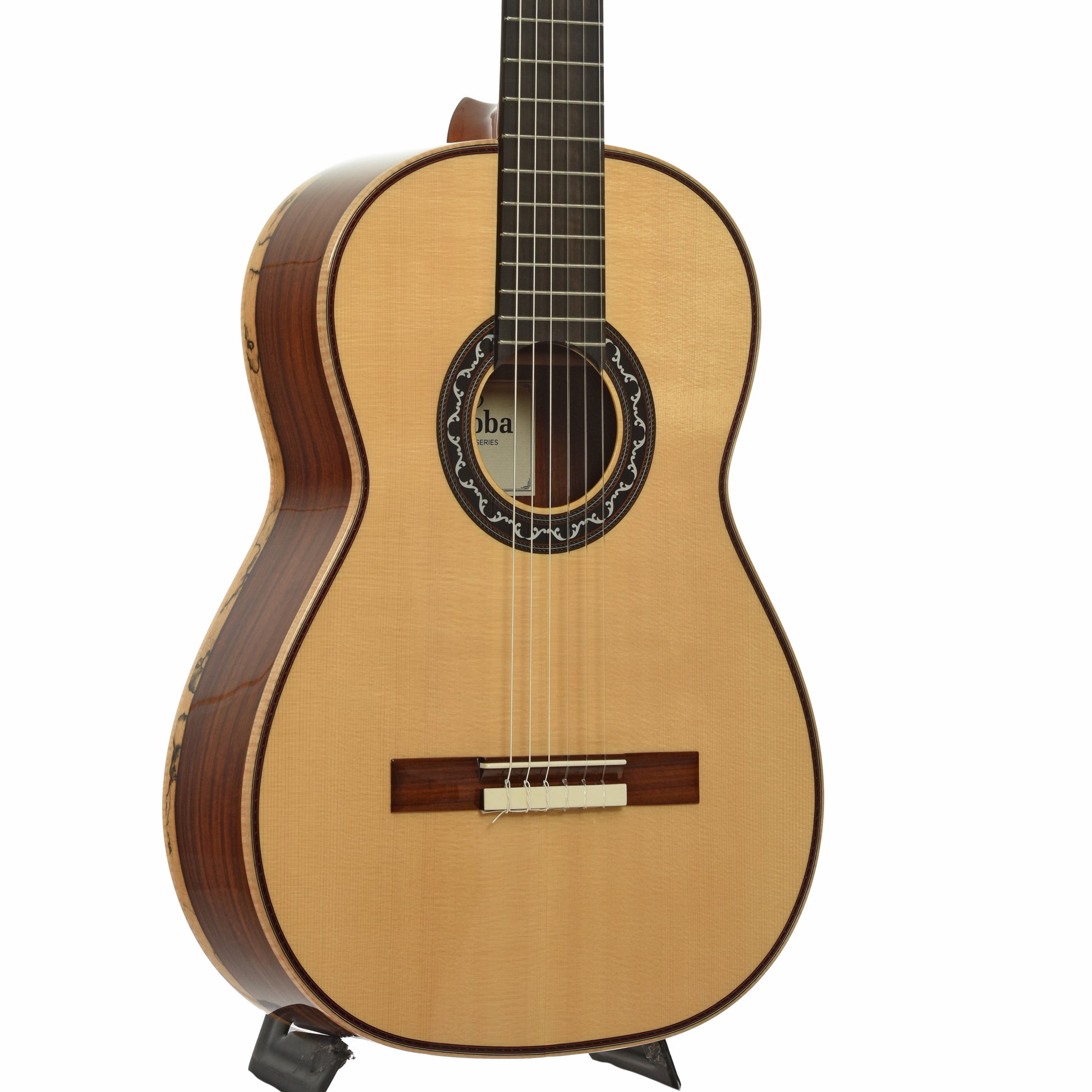 Front and side of Cordoba Esteso SP Classical Acoustic Guitar