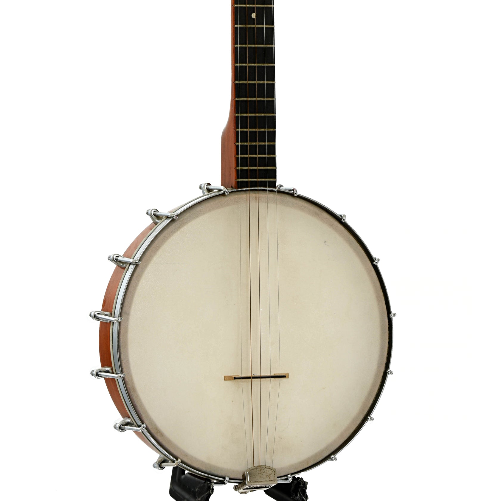 Front and side of Gretsch 6535 Folk Model Open Back Banjo 