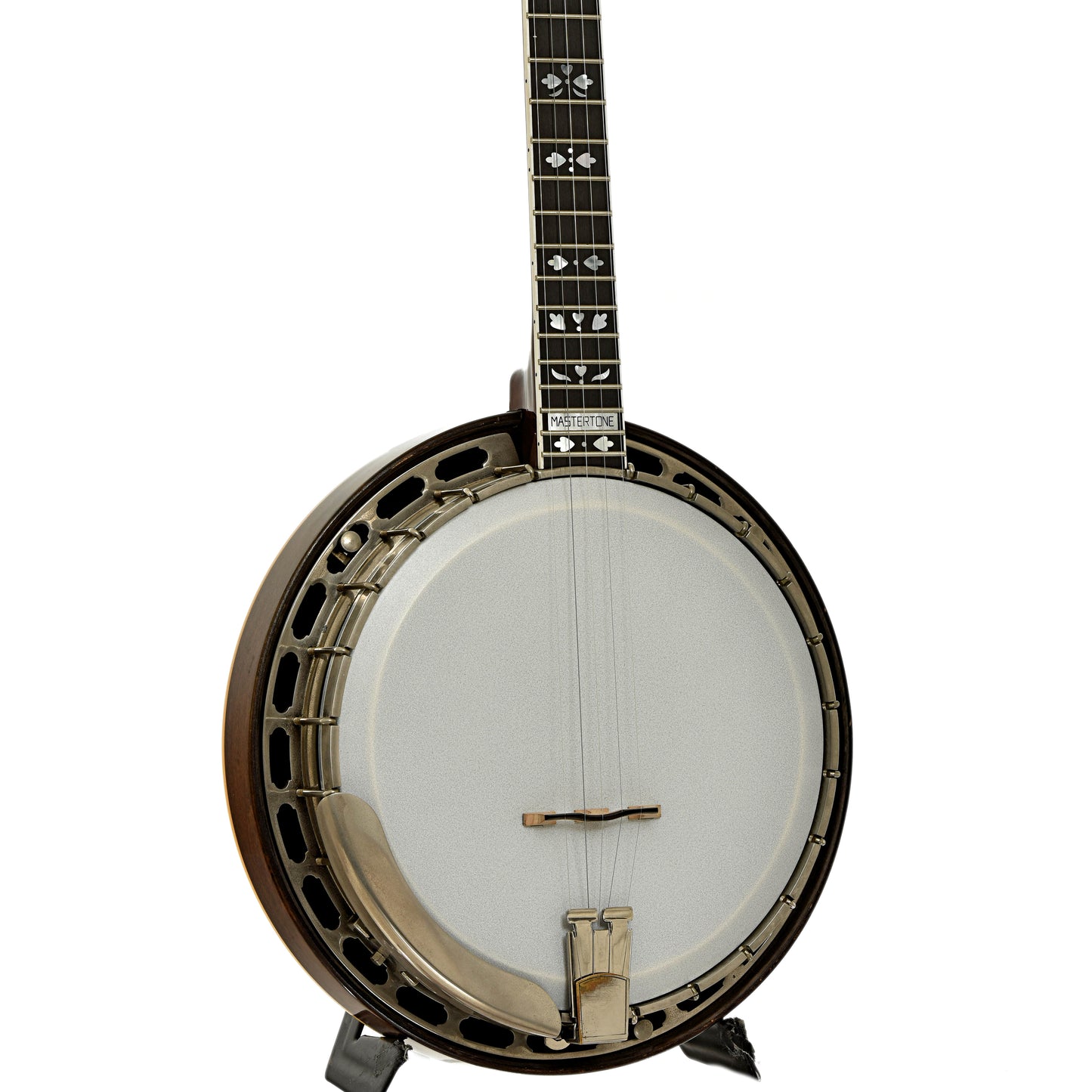 Front and side of Gibson TB-100 Conversion Resonator Banjo 