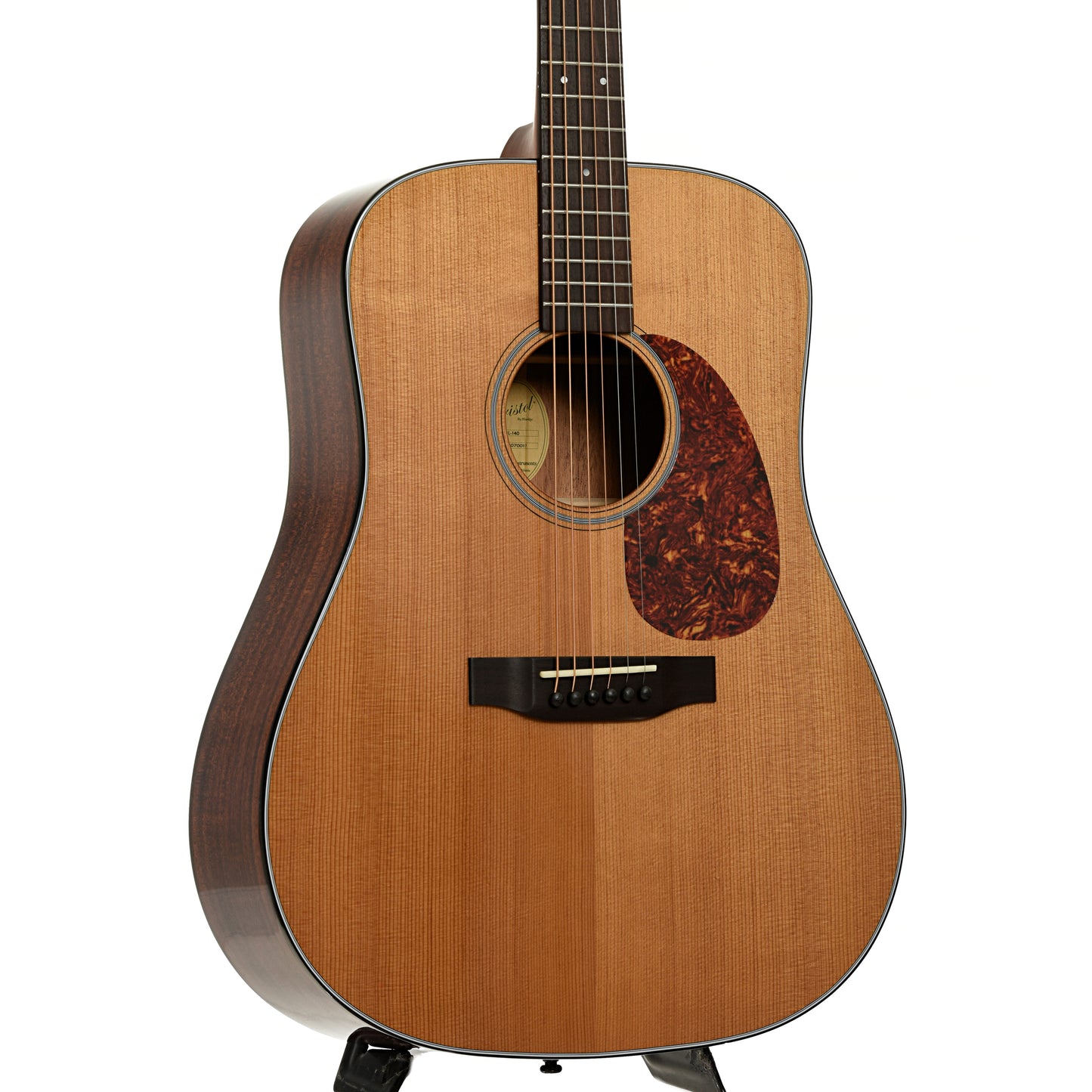 Front and side of Bristol by Blueridge BL-140 Dreadnought Acoustic Guitar