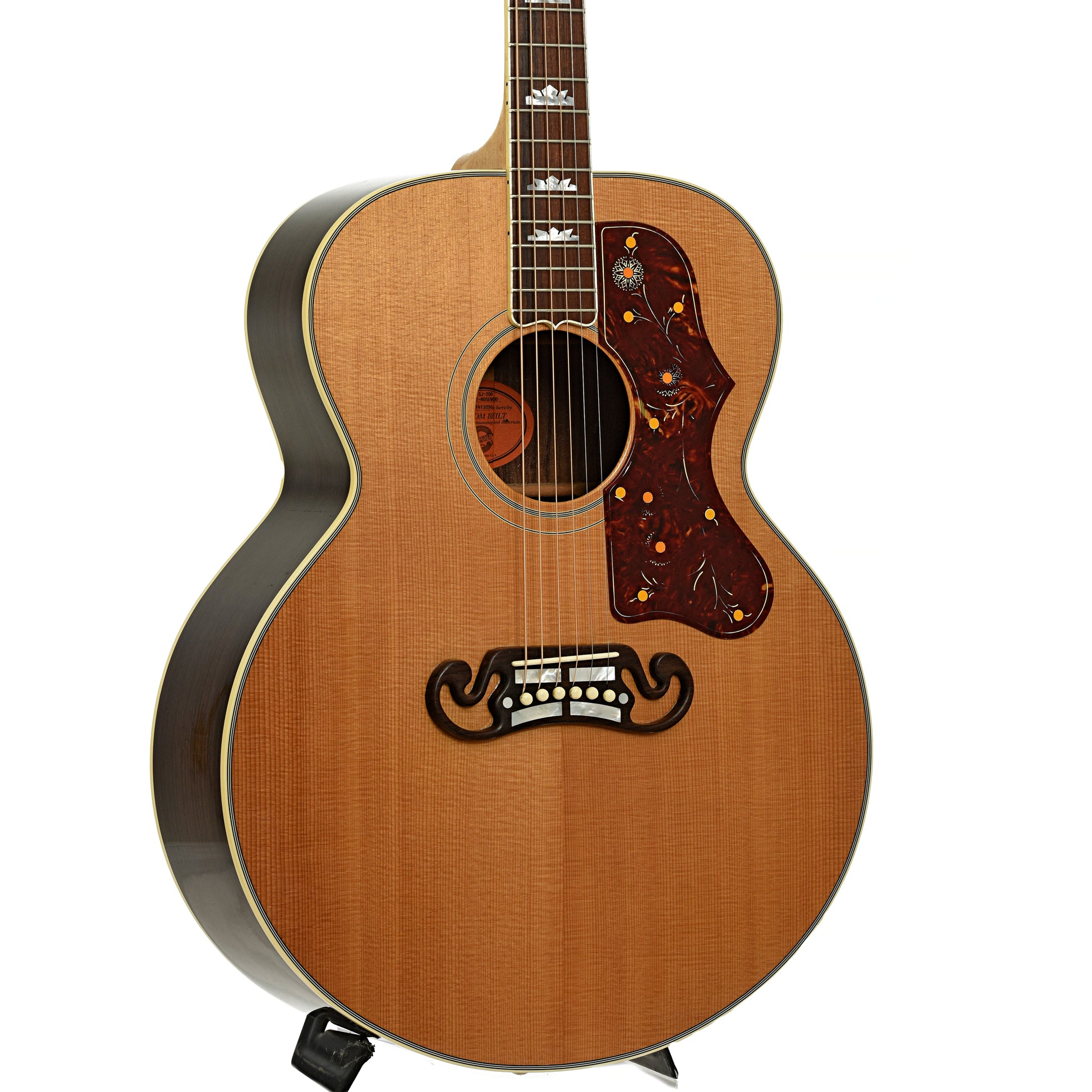 Front and side of Gibson SJ-200 TRI Rosewood