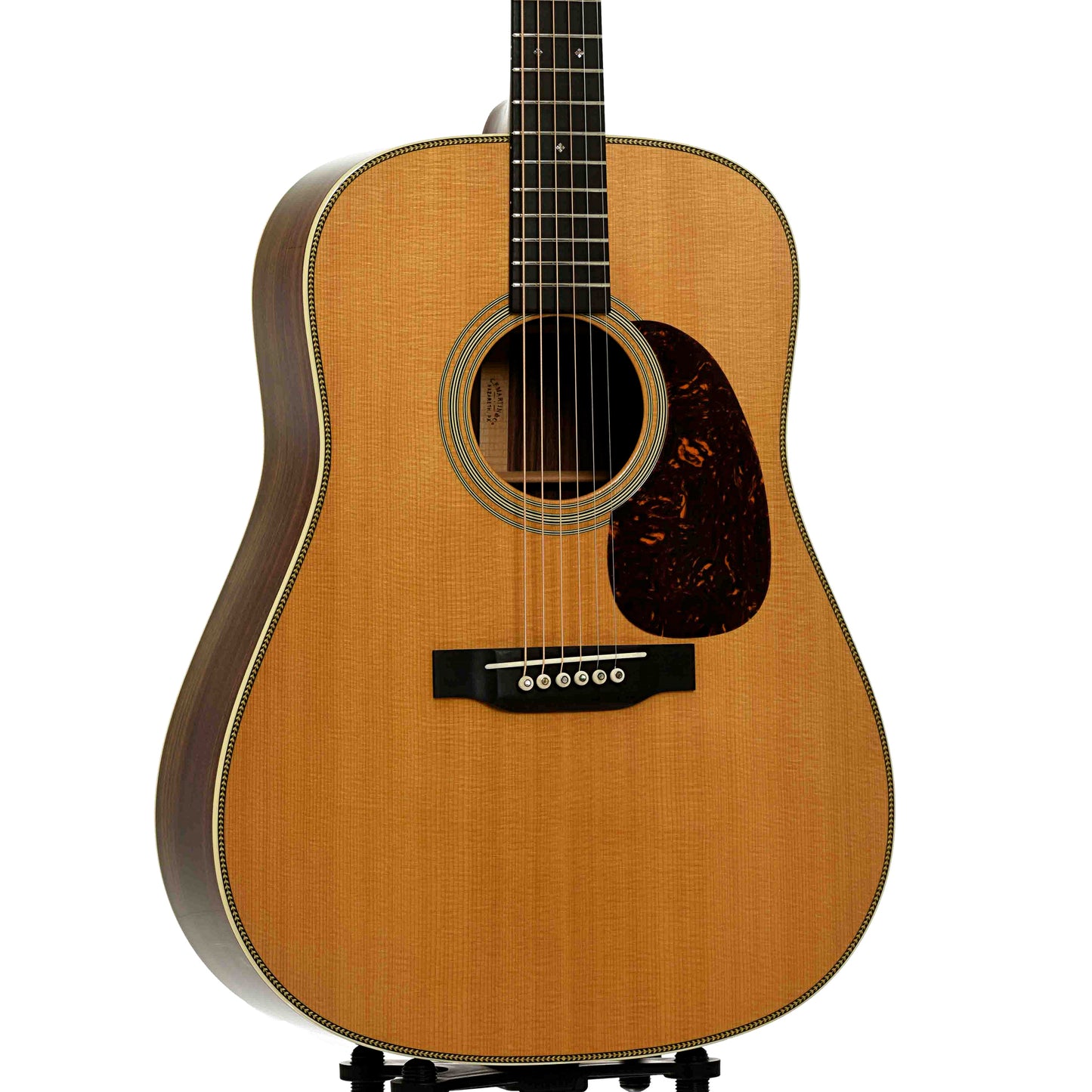 Full front and side of Martin HD-28V Acoustic Guitar
