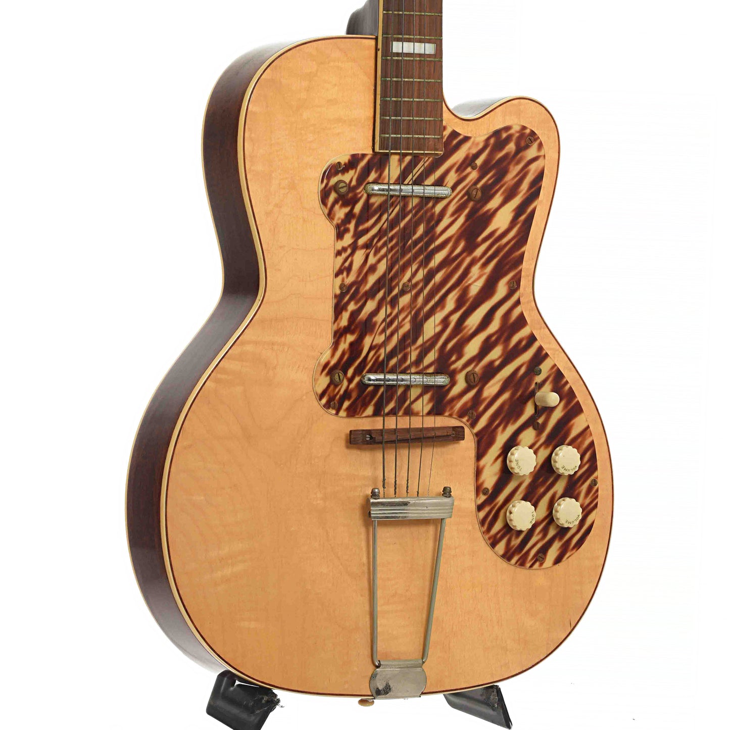 Front & Side of Kay K161 Thin Twin Electric Guitar