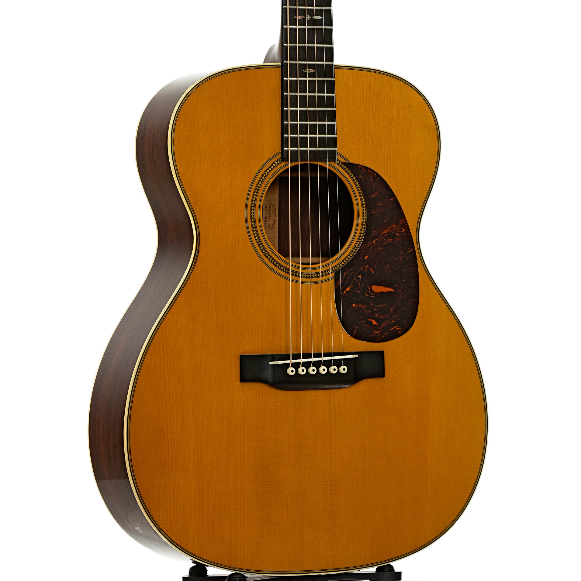 Front and side of Martin Custom 000-28 Acoustic Guitar