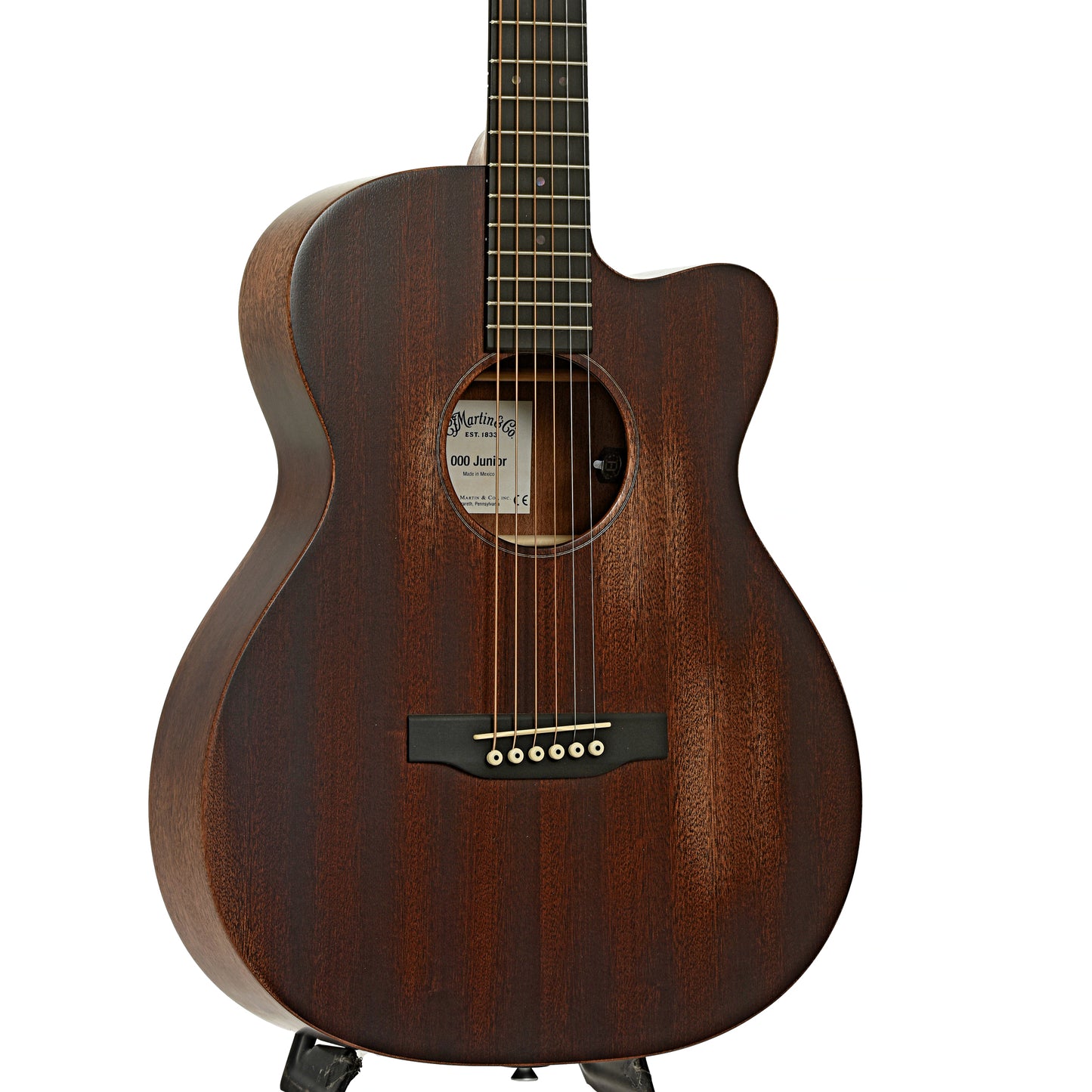 Front and side of Martin 000C-JRE StreetMaster Junior Acoustic Electric Guitar