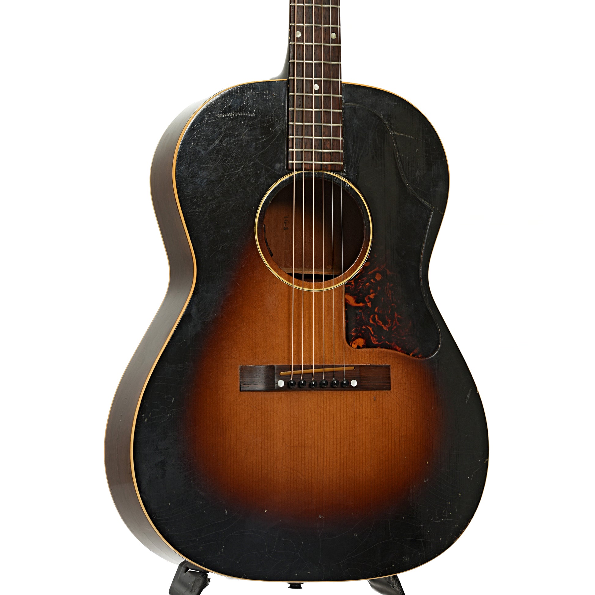 Front and side of Gibson LG-1 Acoustic Guitar 