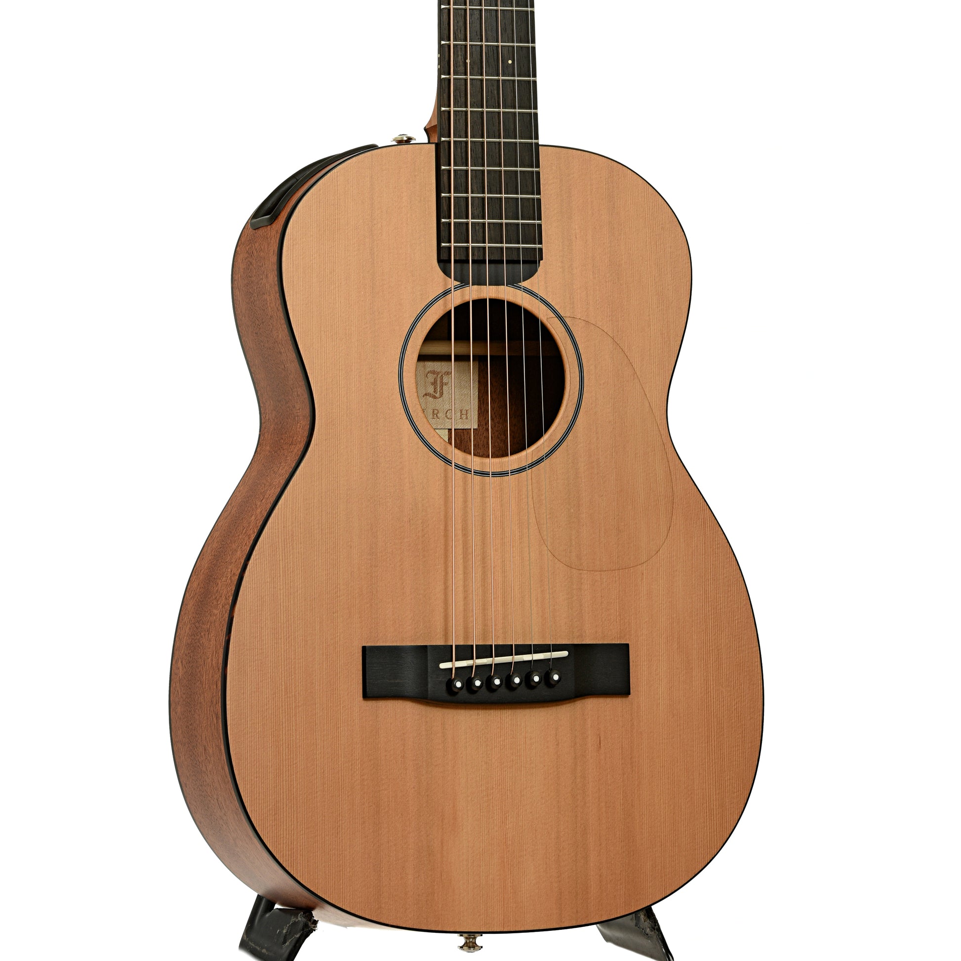 Front and side of Furch LJ10-CM Little Jane Travel Guitar
