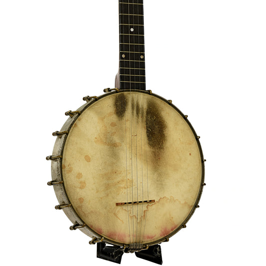 Front and  side of S.S. Stewart Openback Banjo