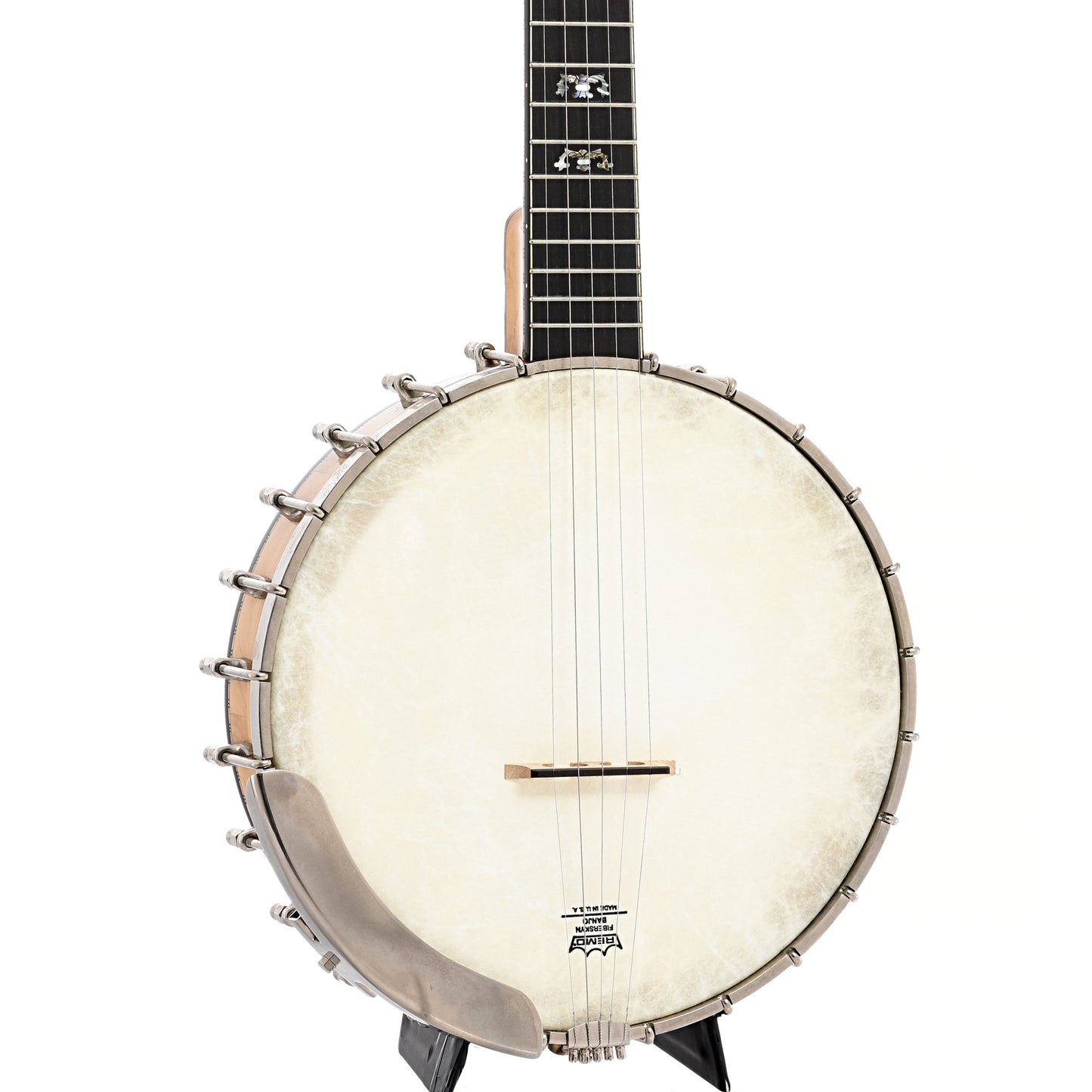 front and side of Wildwood Artist Open Back Banjo (c.1990)