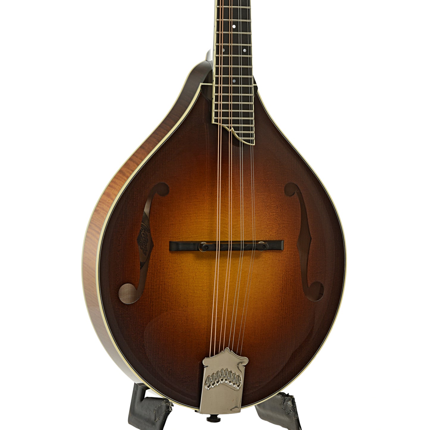 Front and side of Collings MT2 A-Style Mandolin Sunburst Finish