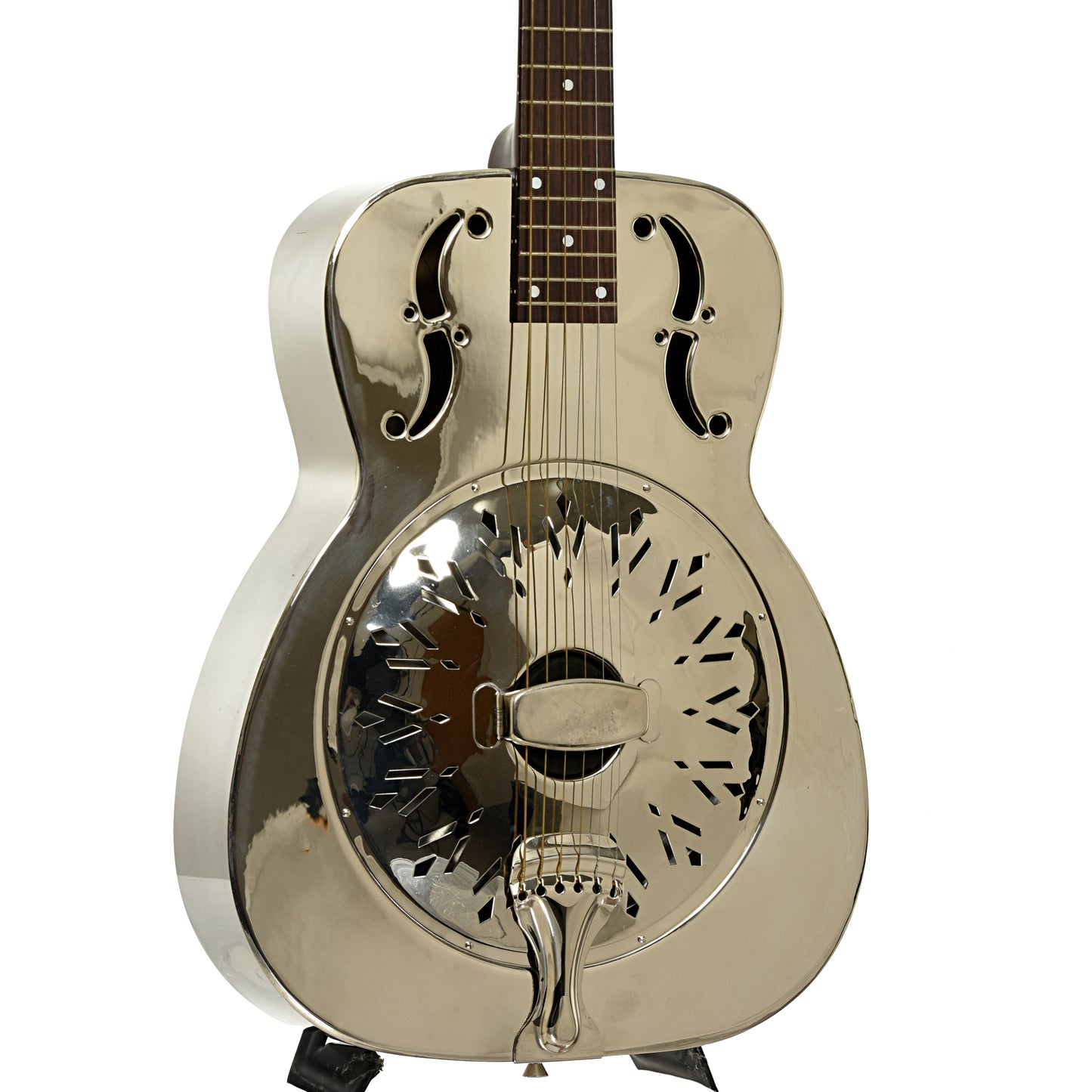 Front and side of Johnson AXL998 Resonator Guitar 