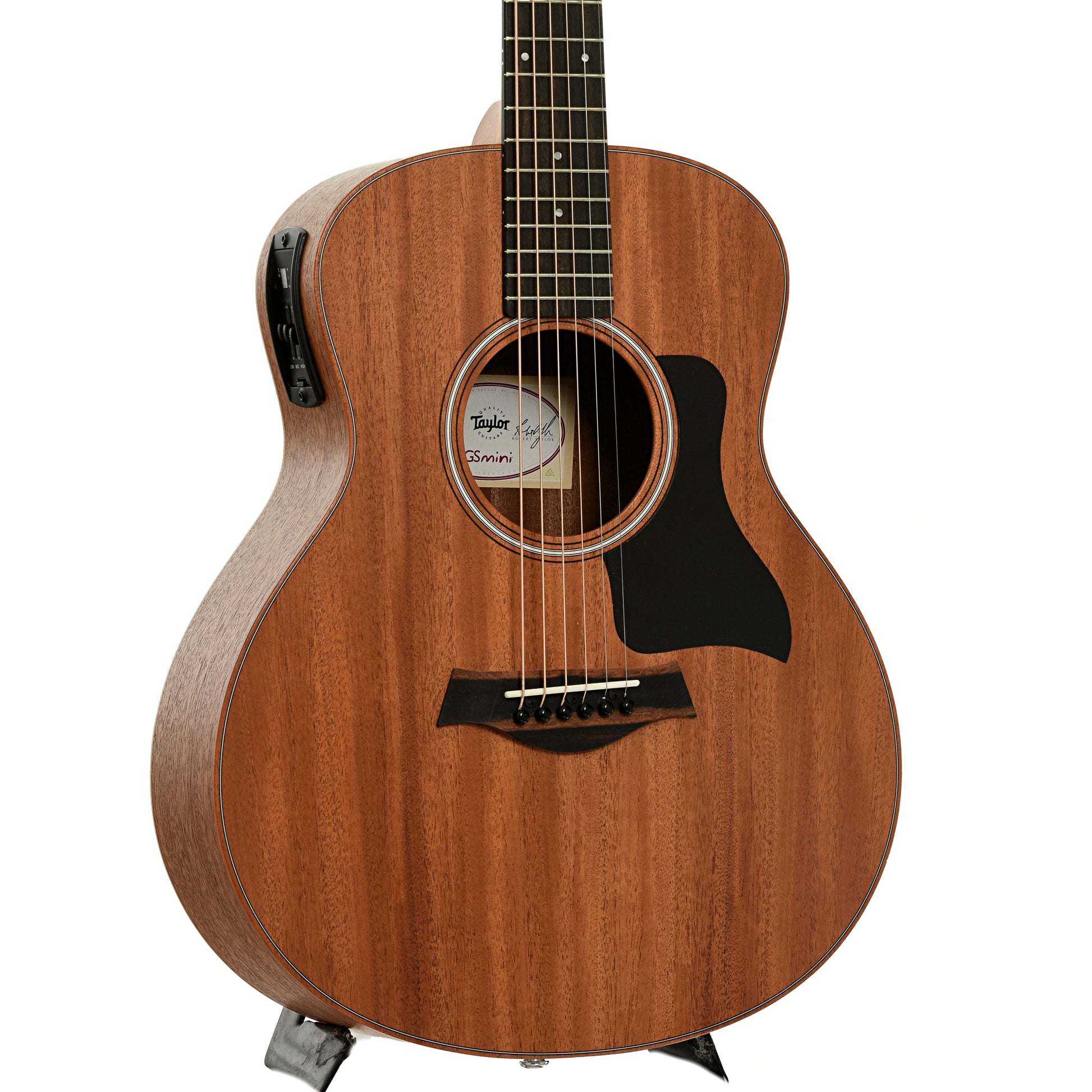 Front and side of Taylor GS Mini-EM Acoustic Guitar 