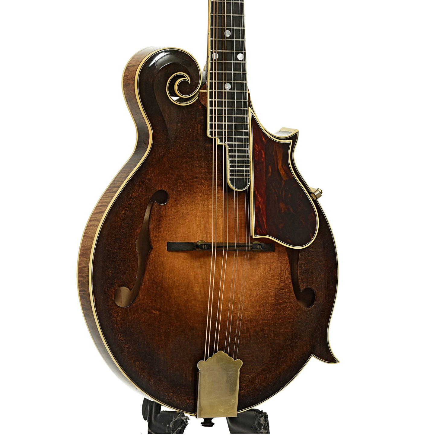 Front and side of Newson F-5 Fern Mandolin 