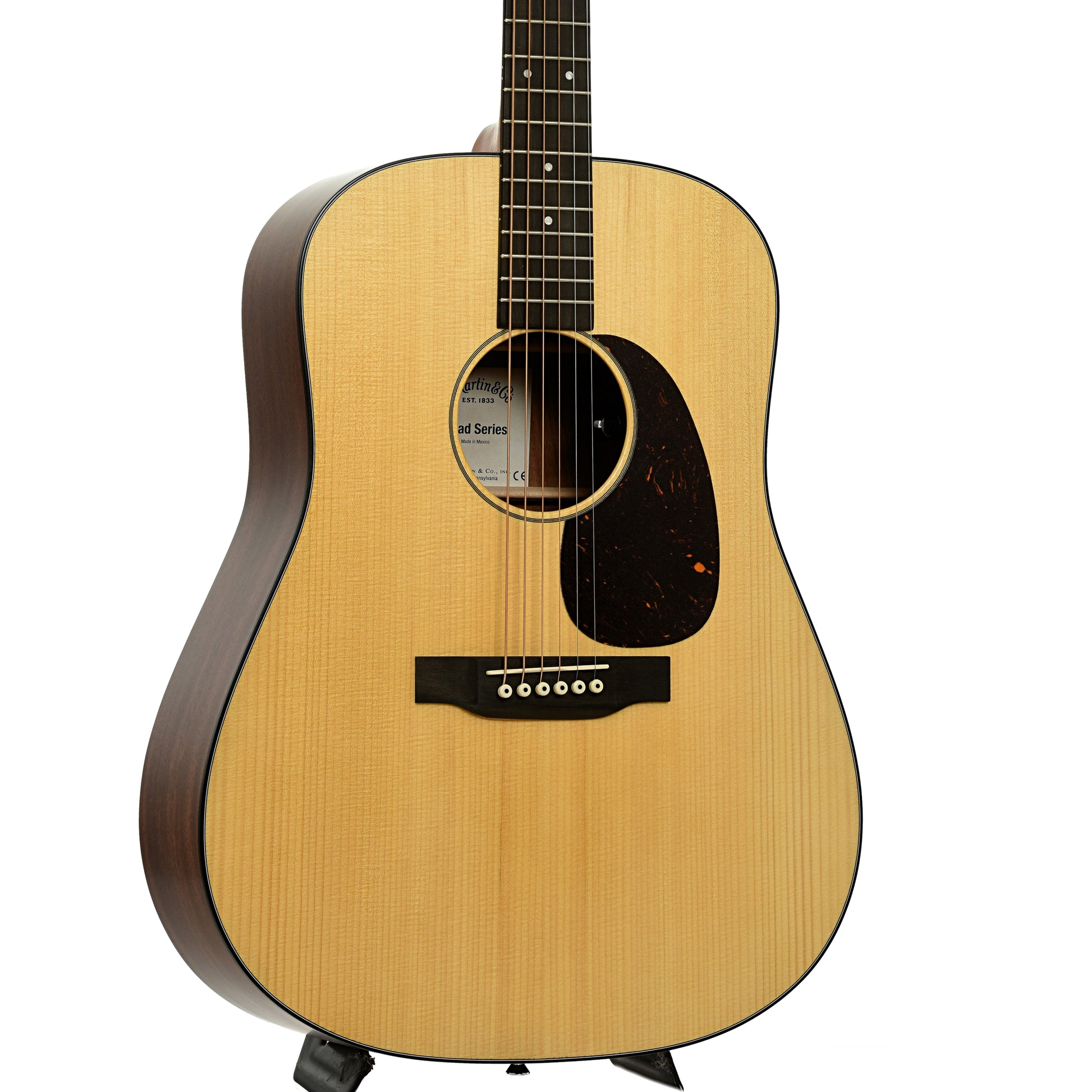 Front and side of Martin D-10E Retro Guitar 