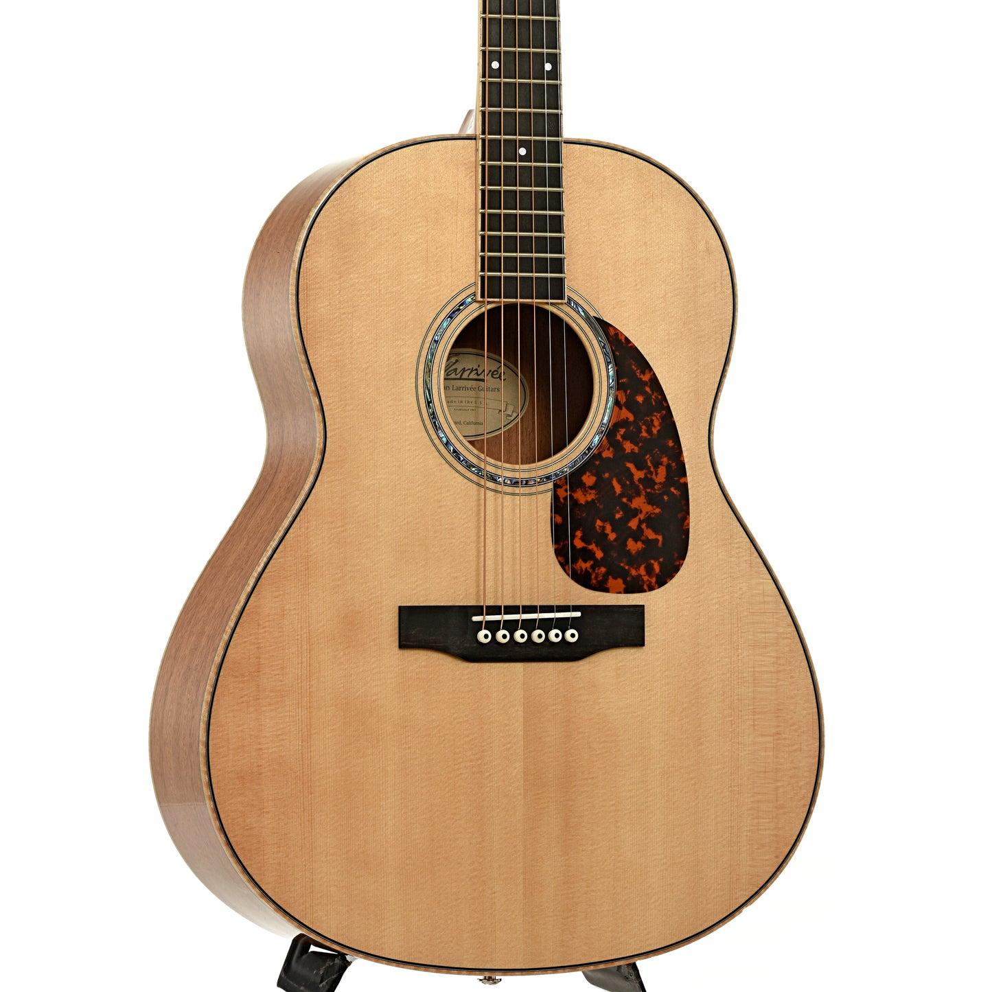 Front and side of Larrivee L-05 Acoustic Guitar