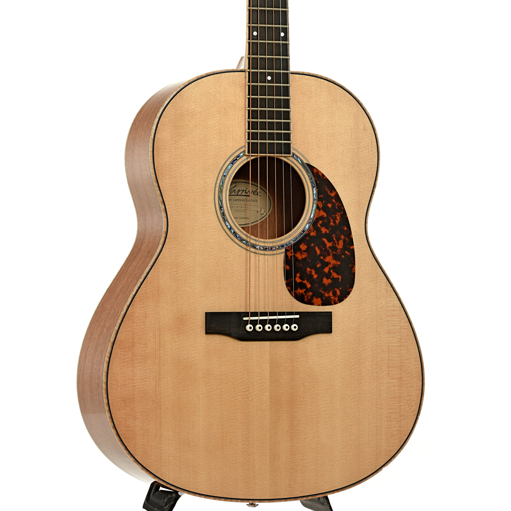 Front and side of Larrivee L-05 Acoustic Guitar