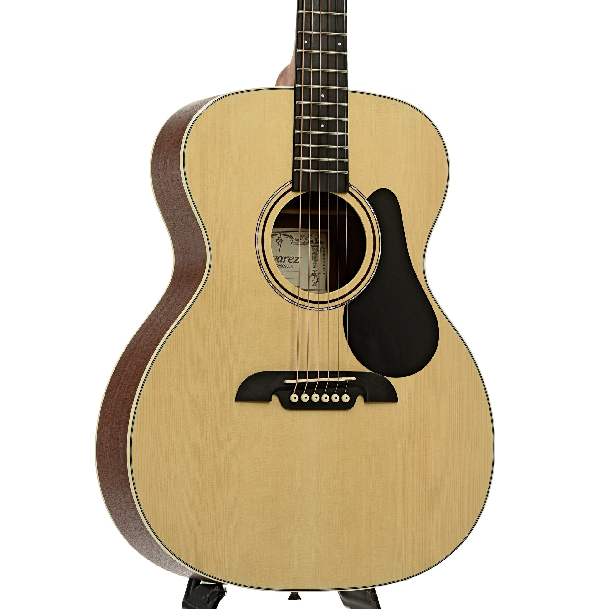 Front and side of Alvarez Regent Series RF26 Folk/OM Acoustic Guitar