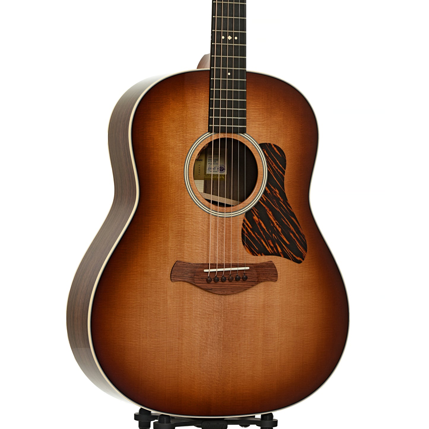 Front and side of Taylor Gold Label 717e SB Acoustic-Electric Guitar