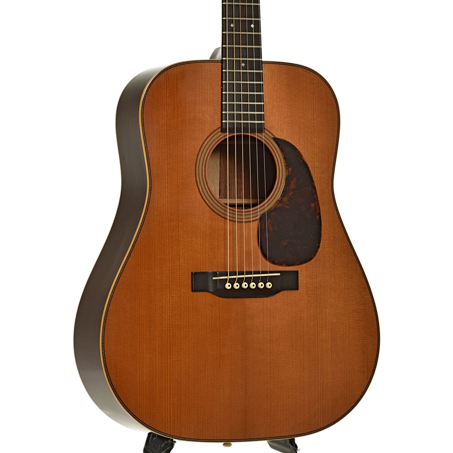 Front and side of Pre-War International Herringbone Dreadnought Guitar