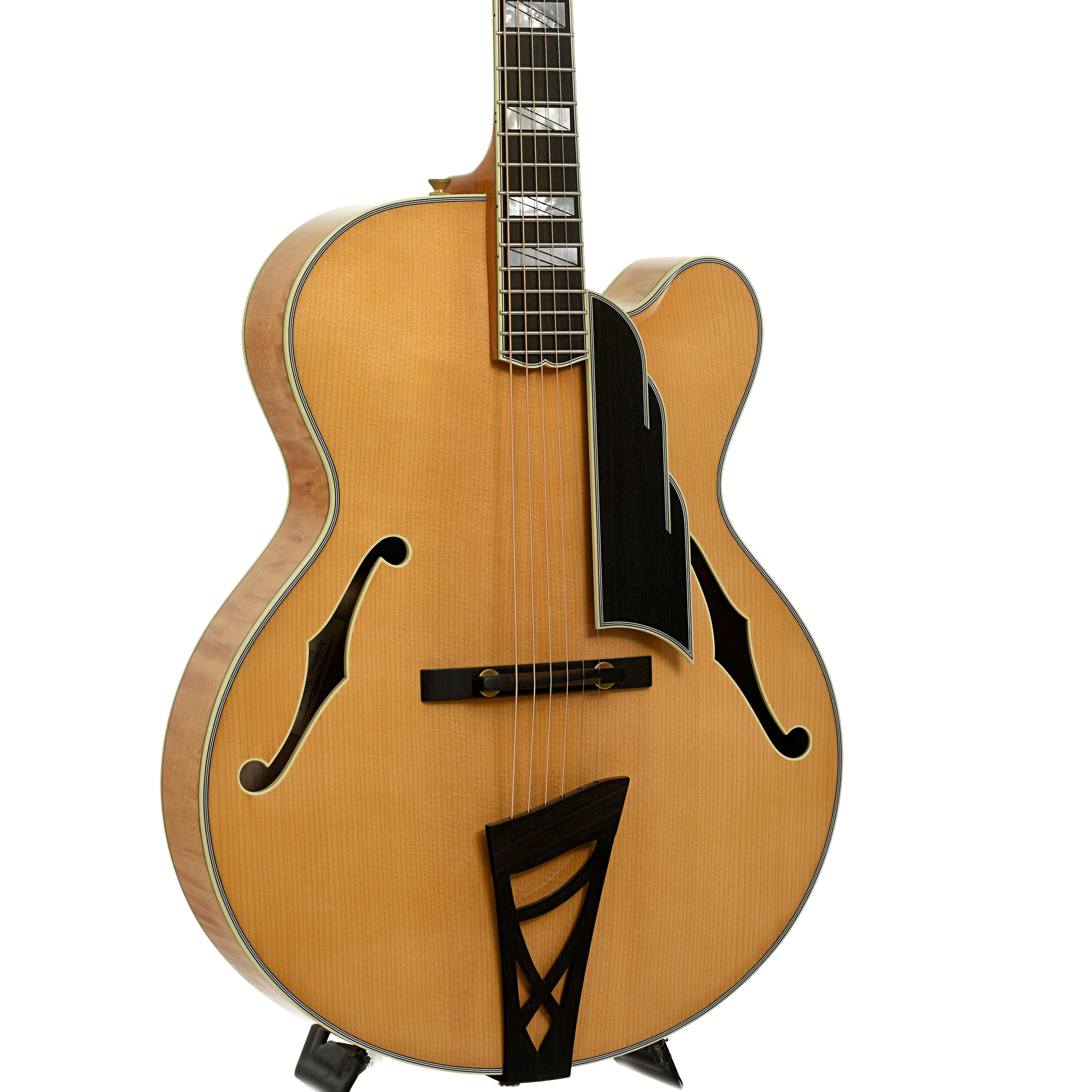 Front and side of Andersen Emerald City Hollowbody Archtop Acoustic Guitar