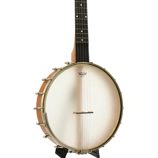 Front and side of Mike Ramsey Custom Maple Special Open Back Banjo